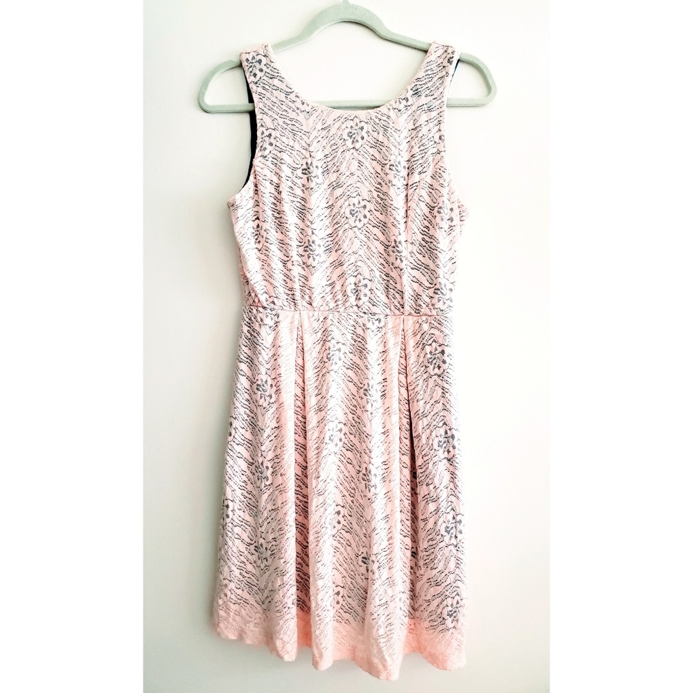 HELLO MISS | Pink & Teal Lace Sleeveless Dress